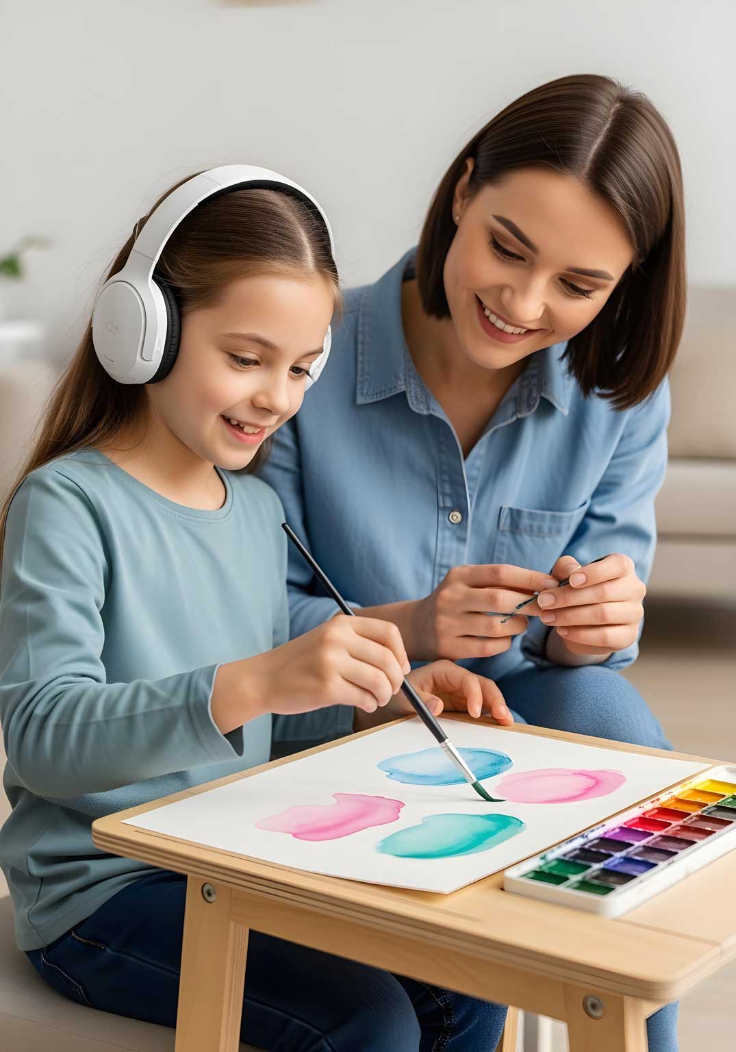 A girl benefit with Child ABA Therapy